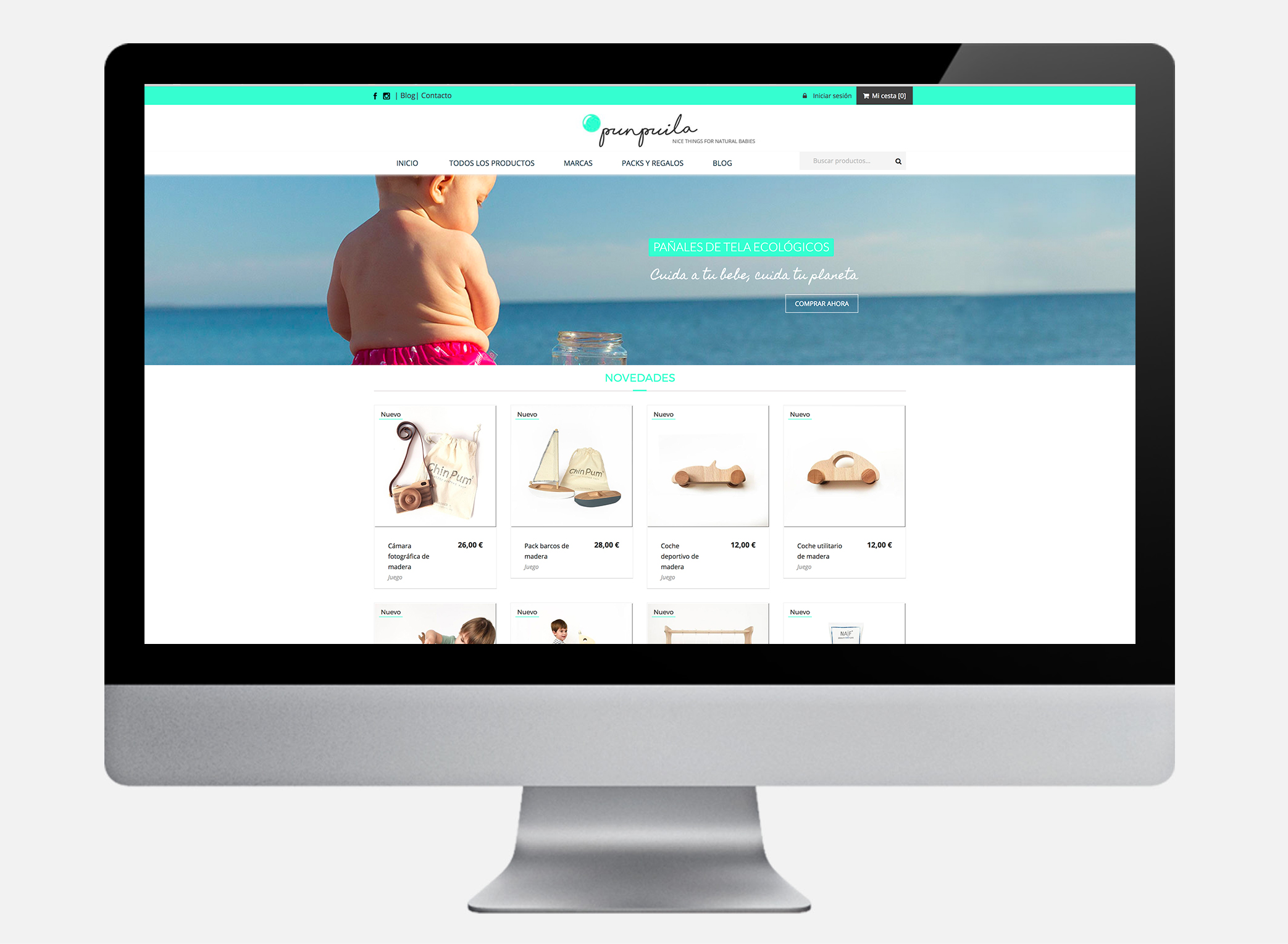 Web de la tienda online Punpuila
